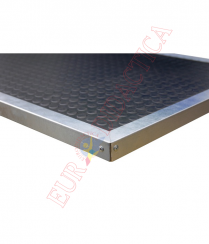 Blat OSB 25mm+ acoperire din cauciuc cu canturi din aluminiu(1500x620mm)