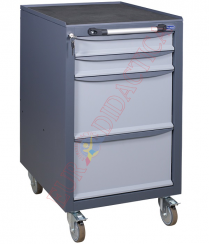 Carucior instrumente cu 2 sertare mici si 2 mari (500x600x900mm)
