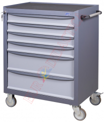 Carucior instrumente cu 4 sertare mici si 2 medii (740x440x900mm)