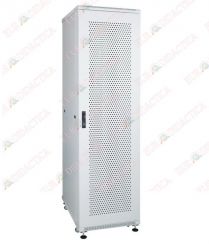 Dulap metalic SERVER, 1 usa plina si 1 perforata (600x800x1600mm)