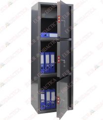 Seif birou 3 compartimente si caseta cu cheie (550x370x1610mm)