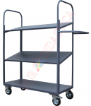 Carucior cu 3 rafturi din inox (1300x600x1800mm)