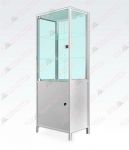 Dulap tip vitrina cu partea inferioara metalica(500x400x1610mm)